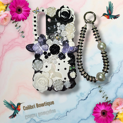 Samsung S24 Phone Case with Chain Strap (hard plastic case)