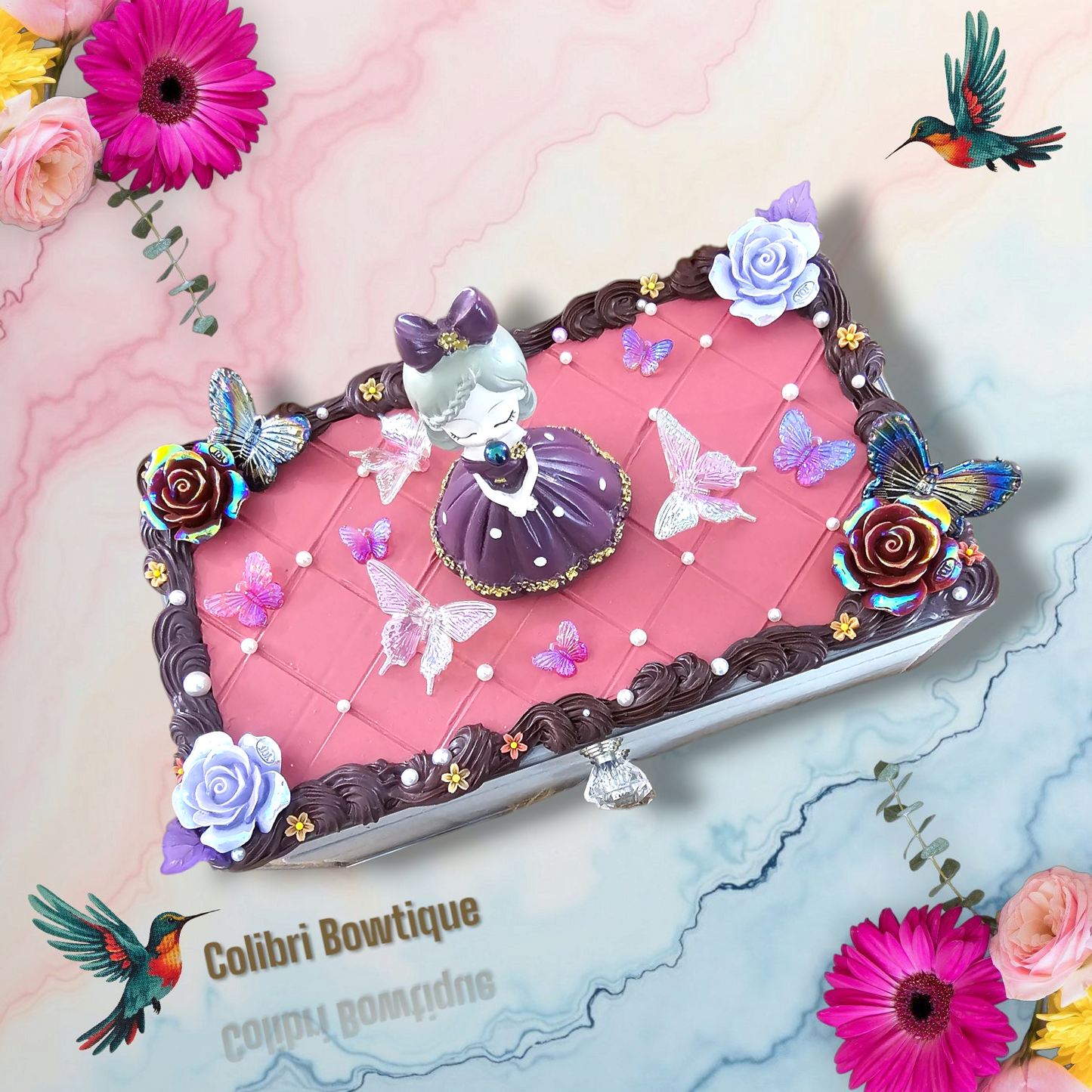 Jewelry Box with Couch Background