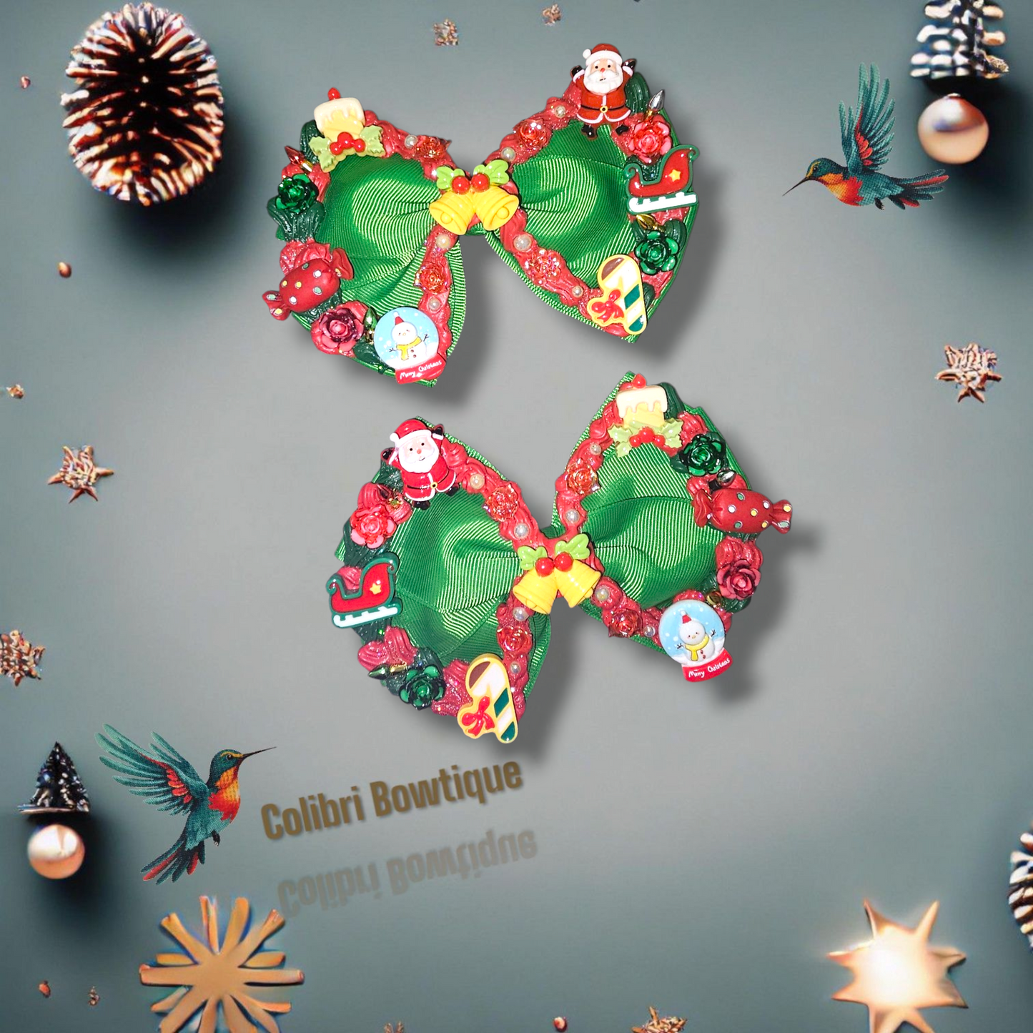 X-mas Hair Bows