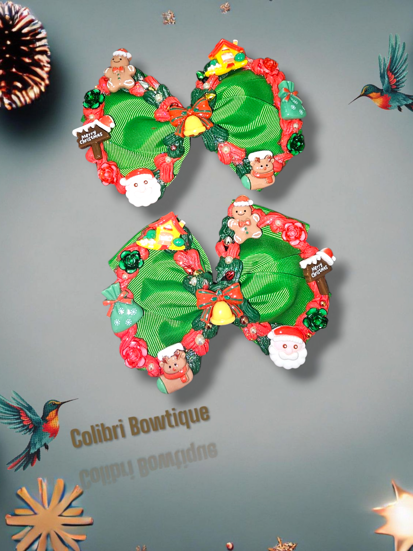 X-mas Hair Bows