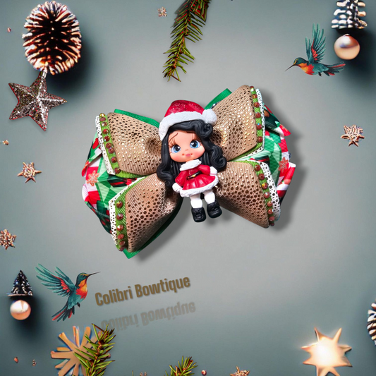 Moño Corazon Christmas Theme