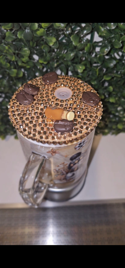 Pre-made cups ready to ship 15oz Glass Mug