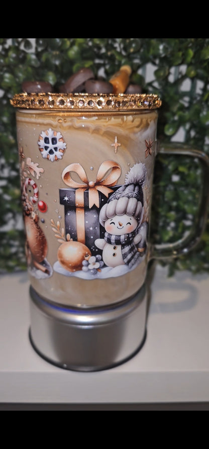 Pre-made cups ready to ship 15oz Glass Mug